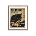 Picture of The Salmon Thief _GroupedProduct_Rectangle_Portrait_Framed_Matted_