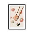Picture of Sushi Situation _GroupedProduct_Rectangle_Portrait_Framed_Matted_