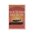 Picture of Drop the Needle, Raise the Vibe _GroupedProduct_Rectangle_Portrait_Framed_Matted_