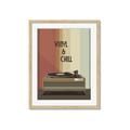 Picture of Vinyl and Chill _GroupedProduct_Rectangle_Portrait_Framed_Matted_