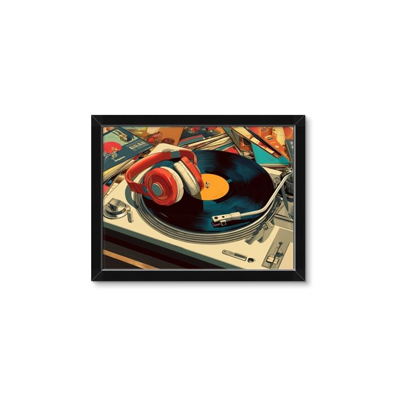 Picture of Disk Jockey  _GroupedProduct_Rectangle_Landscape_Framed_Matted_
