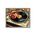 Picture of Disk Jockey  _GroupedProduct_Rectangle_Landscape_Framed_Matted_