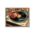Picture of Disk Jockey  _GroupedProduct_Rectangle_Landscape_Framed_Matted_