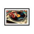 Picture of Disk Jockey  _GroupedProduct_Rectangle_Landscape_Framed_Matted_