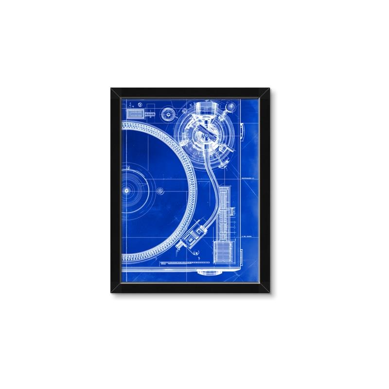 Picture of Blue Print Vinyl I _GroupedProduct_Rectangle_Portrait_Photography _GroupedProduct_Rectangle_Portrait_Framed_Matted_