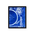 Picture of Blue Print Vinyl I _GroupedProduct_Rectangle_Portrait_Photography _GroupedProduct_Rectangle_Portrait_Framed_Matted_