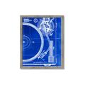 Picture of Blue Print Vinyl I _GroupedProduct_Rectangle_Portrait_Photography _GroupedProduct_Rectangle_Portrait_Framed_Matted_