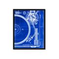 Picture of Blue Print Vinyl I _GroupedProduct_Rectangle_Portrait_Photography _GroupedProduct_Rectangle_Portrait_Framed_Matted_