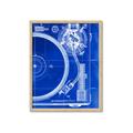 Picture of Blue Print Vinyl I _GroupedProduct_Rectangle_Portrait_Photography _GroupedProduct_Rectangle_Portrait_Framed_Matted_