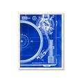 Picture of Blue Print Vinyl I _GroupedProduct_Rectangle_Portrait_Photography _GroupedProduct_Rectangle_Portrait_Framed_Matted_
