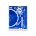 Picture of Blue Print Vinyl I _GroupedProduct_Rectangle_Portrait_Photography _GroupedProduct_Rectangle_Portrait_Framed_Matted_
