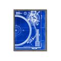 Picture of Blue Print Vinyl I _GroupedProduct_Rectangle_Portrait_Photography _GroupedProduct_Rectangle_Portrait_Framed_Matted_