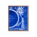 Picture of Blue Print Vinyl I _GroupedProduct_Rectangle_Portrait_Photography _GroupedProduct_Rectangle_Portrait_Framed_Matted_