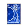 Picture of Blue Print Vinyl I _GroupedProduct_Rectangle_Portrait_Photography _GroupedProduct_Rectangle_Portrait_Framed_Matted_