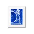 Picture of Blue Print Vinyl I _GroupedProduct_Rectangle_Portrait_Photography _GroupedProduct_Rectangle_Portrait_Framed_Matted_
