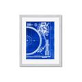 Picture of Blue Print Vinyl I _GroupedProduct_Rectangle_Portrait_Photography _GroupedProduct_Rectangle_Portrait_Framed_Matted_