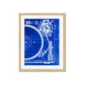 Picture of Blue Print Vinyl I _GroupedProduct_Rectangle_Portrait_Photography _GroupedProduct_Rectangle_Portrait_Framed_Matted_