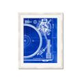 Picture of Blue Print Vinyl I _GroupedProduct_Rectangle_Portrait_Photography _GroupedProduct_Rectangle_Portrait_Framed_Matted_