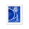 Picture of Blue Print Vinyl I _GroupedProduct_Rectangle_Portrait_Photography _GroupedProduct_Rectangle_Portrait_Framed_Matted_