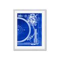 Picture of Blue Print Vinyl I _GroupedProduct_Rectangle_Portrait_Photography _GroupedProduct_Rectangle_Portrait_Framed_Matted_