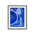 Picture of Blue Print Vinyl I _GroupedProduct_Rectangle_Portrait_Photography _GroupedProduct_Rectangle_Portrait_Framed_Matted_