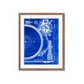 Picture of Blue Print Vinyl I _GroupedProduct_Rectangle_Portrait_Photography _GroupedProduct_Rectangle_Portrait_Framed_Matted_