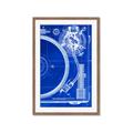 Picture of Blue Print Vinyl I _GroupedProduct_Rectangle_Portrait_Photography _GroupedProduct_Rectangle_Portrait_Framed_Matted_