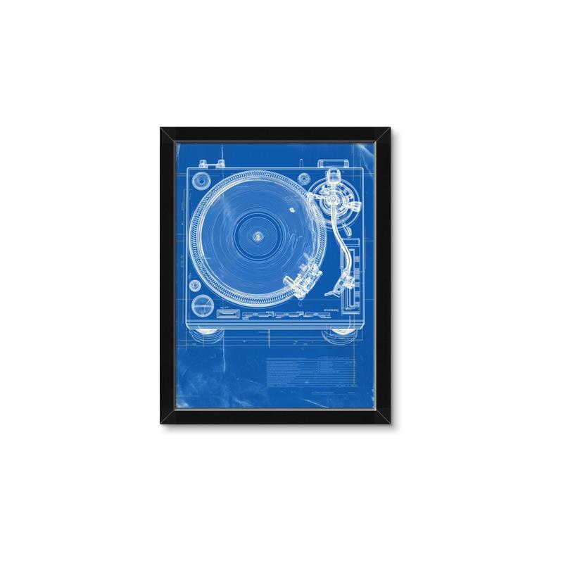 Picture of Blue Print Vinyl II _GroupedProduct_Rectangle_Portrait_Photography _GroupedProduct_Rectangle_Portrait_Framed_Matted_
