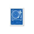 Picture of Blue Print Vinyl II _GroupedProduct_Rectangle_Portrait_Photography _GroupedProduct_Rectangle_Portrait_Framed_Matted_
