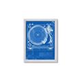 Picture of Blue Print Vinyl II _GroupedProduct_Rectangle_Portrait_Photography _GroupedProduct_Rectangle_Portrait_Framed_Matted_