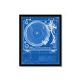 Picture of Blue Print Vinyl II _GroupedProduct_Rectangle_Portrait_Photography _GroupedProduct_Rectangle_Portrait_Framed_Matted_