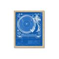 Picture of Blue Print Vinyl II _GroupedProduct_Rectangle_Portrait_Photography _GroupedProduct_Rectangle_Portrait_Framed_Matted_