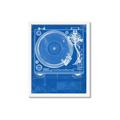 Picture of Blue Print Vinyl II _GroupedProduct_Rectangle_Portrait_Photography _GroupedProduct_Rectangle_Portrait_Framed_Matted_
