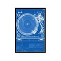 Picture of Blue Print Vinyl II _GroupedProduct_Rectangle_Portrait_Photography _GroupedProduct_Rectangle_Portrait_Framed_Matted_