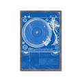 Picture of Blue Print Vinyl II _GroupedProduct_Rectangle_Portrait_Photography _GroupedProduct_Rectangle_Portrait_Framed_Matted_