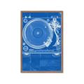 Picture of Blue Print Vinyl II _GroupedProduct_Rectangle_Portrait_Photography _GroupedProduct_Rectangle_Portrait_Framed_Matted_