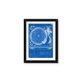Picture of Blue Print Vinyl II _GroupedProduct_Rectangle_Portrait_Photography _GroupedProduct_Rectangle_Portrait_Framed_Matted_