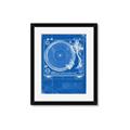 Picture of Blue Print Vinyl II _GroupedProduct_Rectangle_Portrait_Photography _GroupedProduct_Rectangle_Portrait_Framed_Matted_