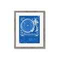 Picture of Blue Print Vinyl II _GroupedProduct_Rectangle_Portrait_Photography _GroupedProduct_Rectangle_Portrait_Framed_Matted_