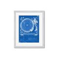 Picture of Blue Print Vinyl II _GroupedProduct_Rectangle_Portrait_Photography _GroupedProduct_Rectangle_Portrait_Framed_Matted_