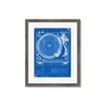 Picture of Blue Print Vinyl II _GroupedProduct_Rectangle_Portrait_Photography _GroupedProduct_Rectangle_Portrait_Framed_Matted_