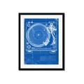 Picture of Blue Print Vinyl II _GroupedProduct_Rectangle_Portrait_Photography _GroupedProduct_Rectangle_Portrait_Framed_Matted_