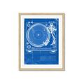 Picture of Blue Print Vinyl II _GroupedProduct_Rectangle_Portrait_Photography _GroupedProduct_Rectangle_Portrait_Framed_Matted_