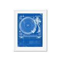 Picture of Blue Print Vinyl II _GroupedProduct_Rectangle_Portrait_Photography _GroupedProduct_Rectangle_Portrait_Framed_Matted_