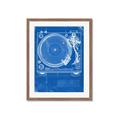 Picture of Blue Print Vinyl II _GroupedProduct_Rectangle_Portrait_Photography _GroupedProduct_Rectangle_Portrait_Framed_Matted_