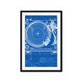 Picture of Blue Print Vinyl II _GroupedProduct_Rectangle_Portrait_Photography _GroupedProduct_Rectangle_Portrait_Framed_Matted_