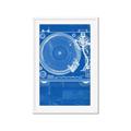 Picture of Blue Print Vinyl II _GroupedProduct_Rectangle_Portrait_Photography _GroupedProduct_Rectangle_Portrait_Framed_Matted_