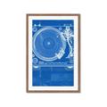 Picture of Blue Print Vinyl II _GroupedProduct_Rectangle_Portrait_Photography _GroupedProduct_Rectangle_Portrait_Framed_Matted_