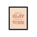 Picture of Born to Slay, Forced to Work _GroupedProduct_Rectangle_Portrait_Framed_Matted_