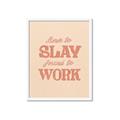 Picture of Born to Slay, Forced to Work _GroupedProduct_Rectangle_Portrait_Framed_Matted_
